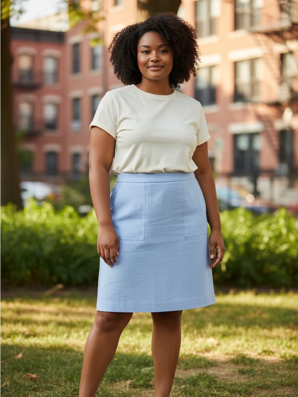 A NEW DAY plus size Light Blue Women’s mini Skirt Classic A-Line size 20